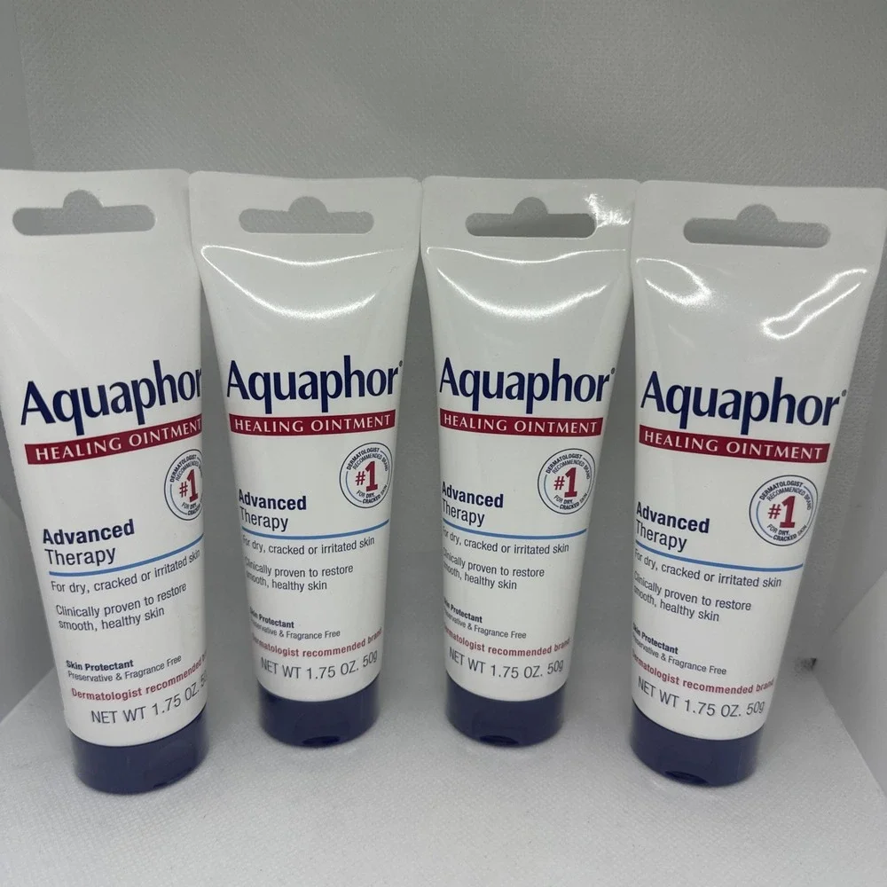 Aquaphor Healing Ointment Advanced Therapy for Dry Cracked Skin 1.75oz (4 Pack)